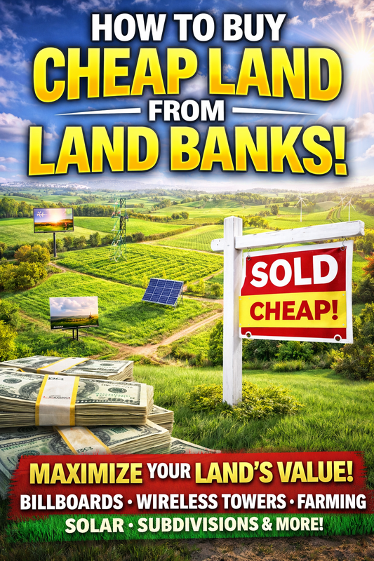 The Land Bank Wealth System
Buy Cheap Land, Force Equity Fast, + Get 240 Verified Deal Websites